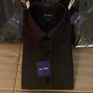 Men's Black Long Sleeve Dress Shirts - Brand New in original packaging